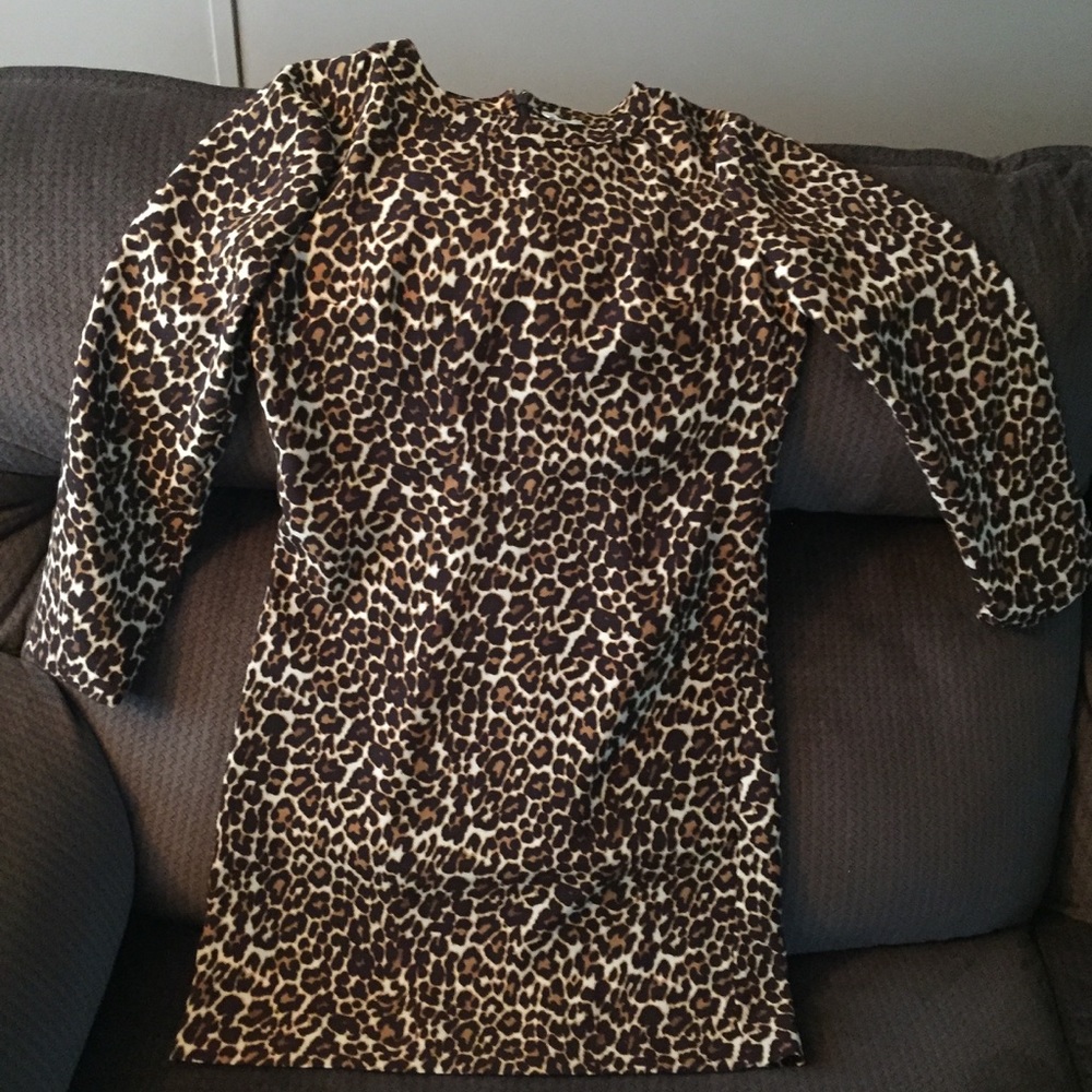 J.Crew leopard print dress